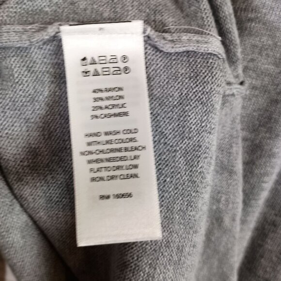 Rachel Zoe BLESSED Cashmere Blend Sweater M Grey Multicolor Soft Lightweight - Picture 3 of 4